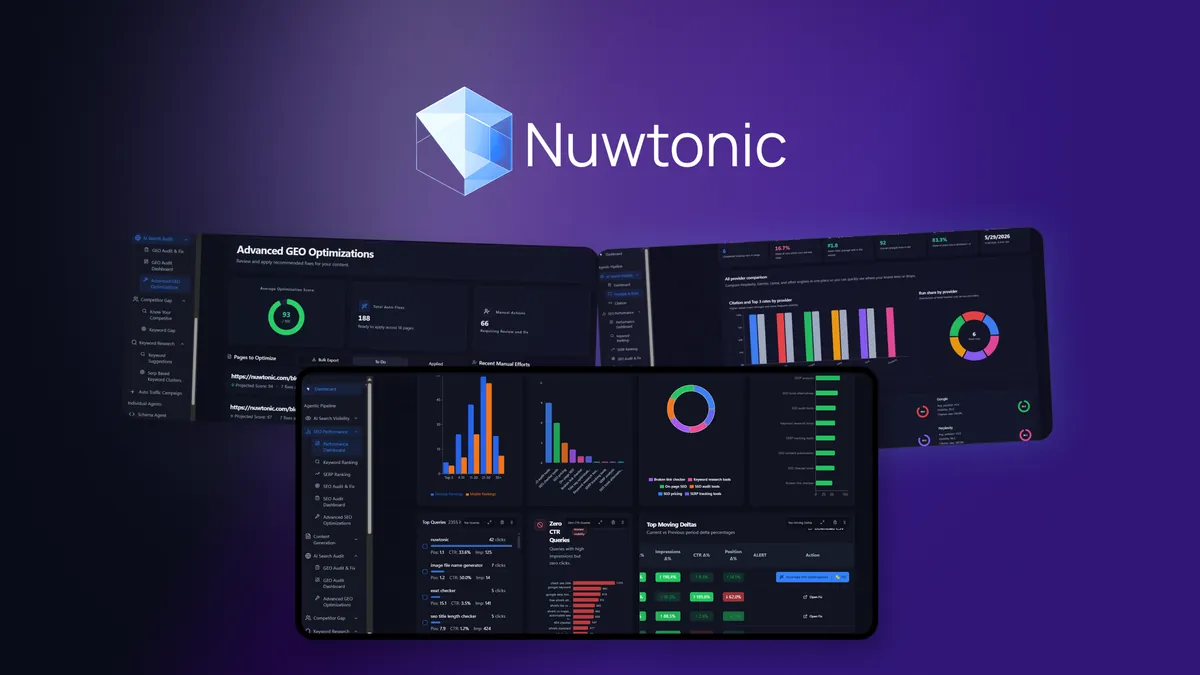 Nuwtonic SEO product image